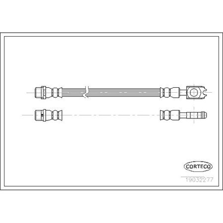 CORTECO Brake Hose, 19032277 19032277